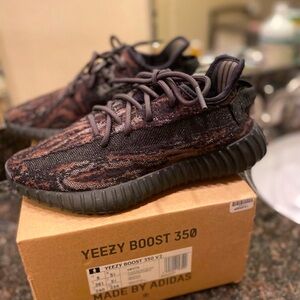Yeezy Boost 350 V2 Black and Brown Sneakers